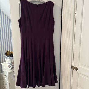 Dana Buchman Elegant Plum Midi Dress
